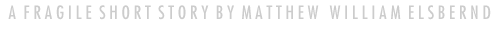 A Fragile Short Story by Matthew William Elsbernd
